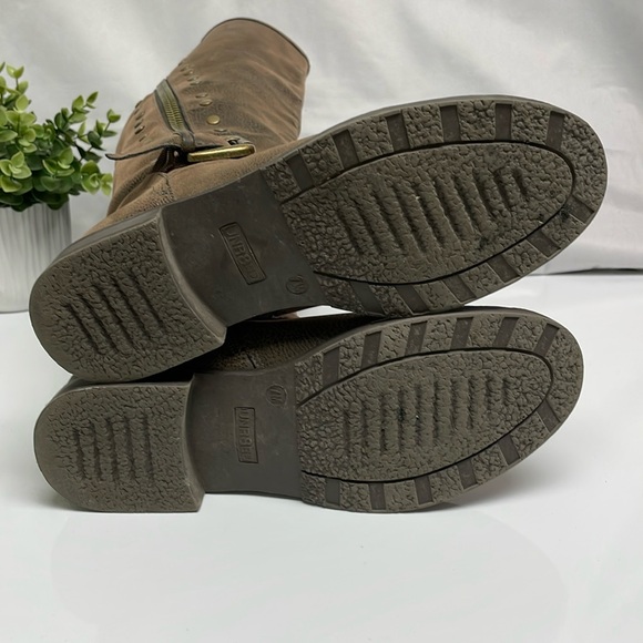 Unr8ed Brown Distressed Tall Boots - Picture 10 of 16